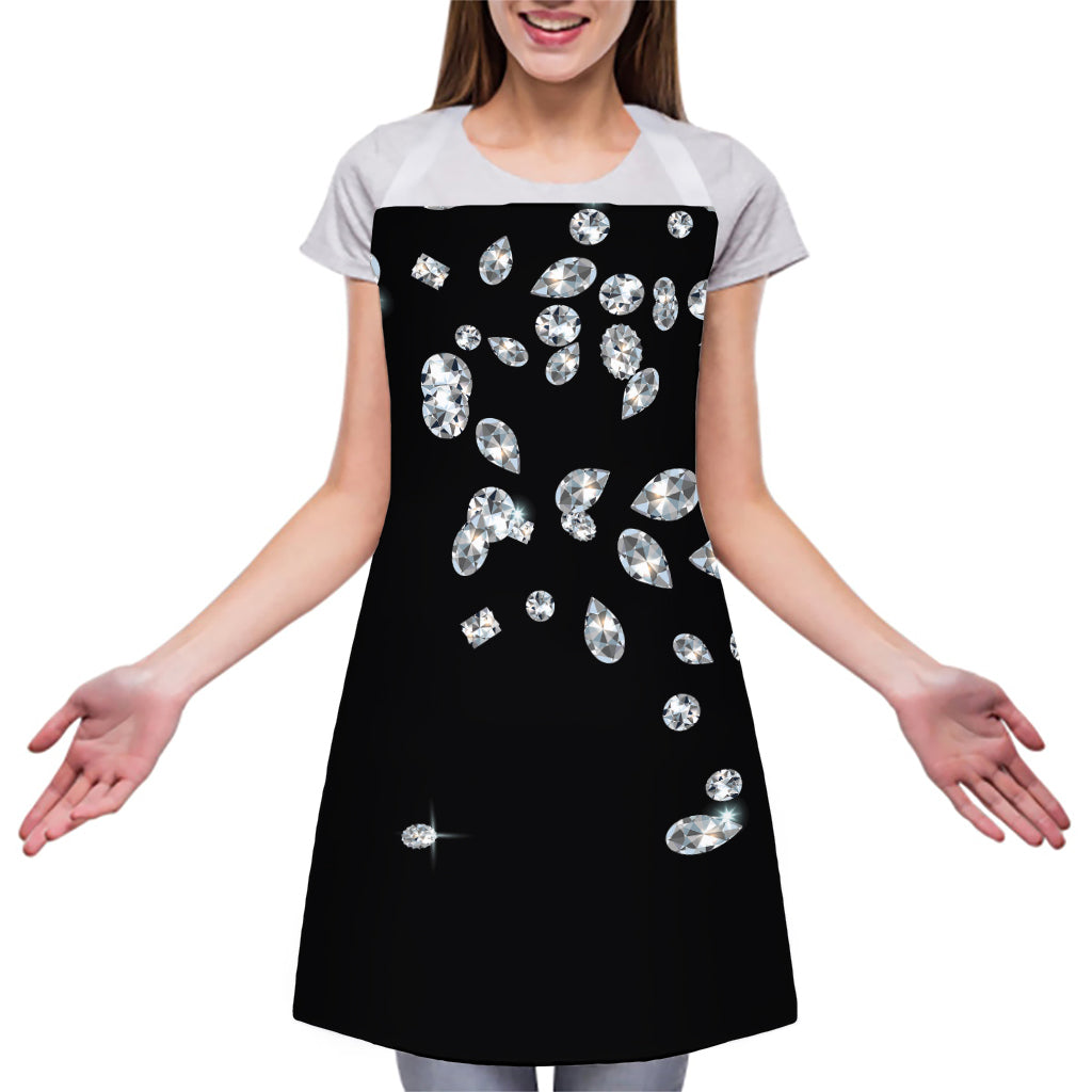 Diamond Gems Print Adjustable Apron