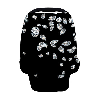 Diamond Gems Print Baby Seat Cover