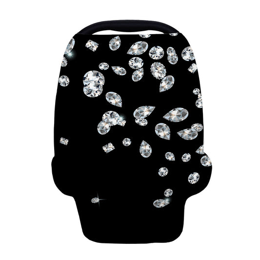 Diamond Gems Print Baby Seat Cover