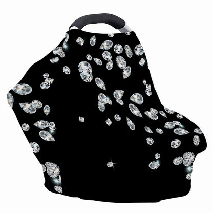 Diamond Gems Print Baby Seat Cover