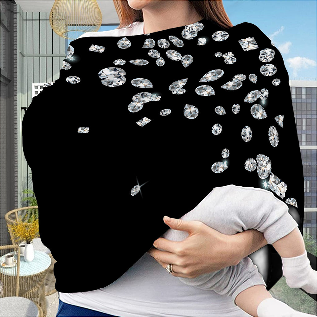Diamond Gems Print Baby Seat Cover