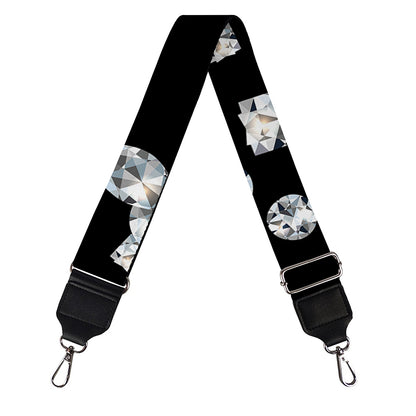 Diamond Gems Print Bag Strap