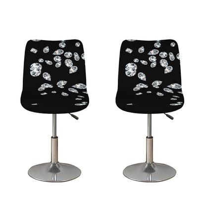 Diamond Gems Print Bar Stool Covers