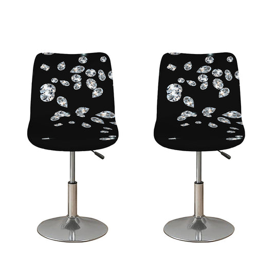 Diamond Gems Print Bar Stool Covers