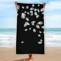 Diamond Gems Print Beach Towel