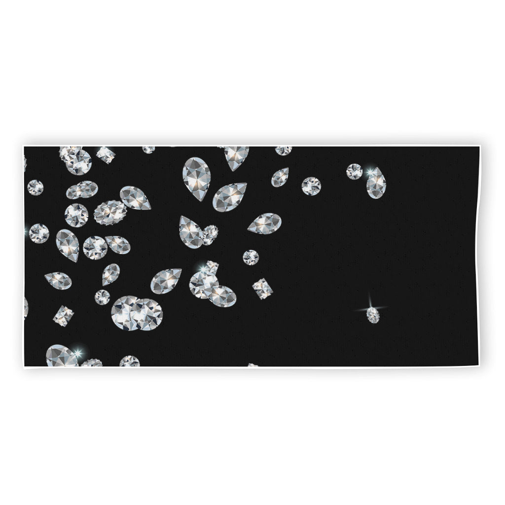 Diamond Gems Print Beach Towel