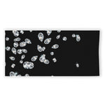 Diamond Gems Print Beach Towel