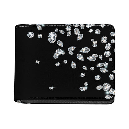 Diamond Gems Print Bifold Wallet