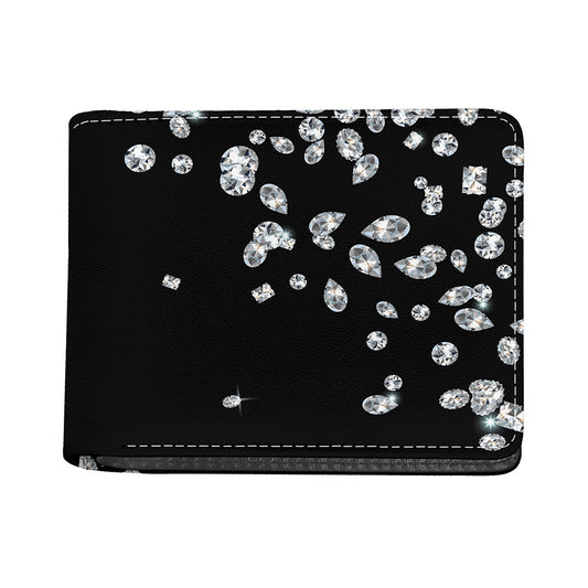 Diamond Gems Print Bifold Wallet