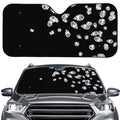 Diamond Gems Print Car Windshield Sun Shade