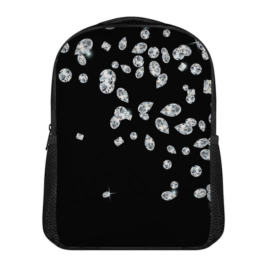 Diamond Gems Print Casual Backpack