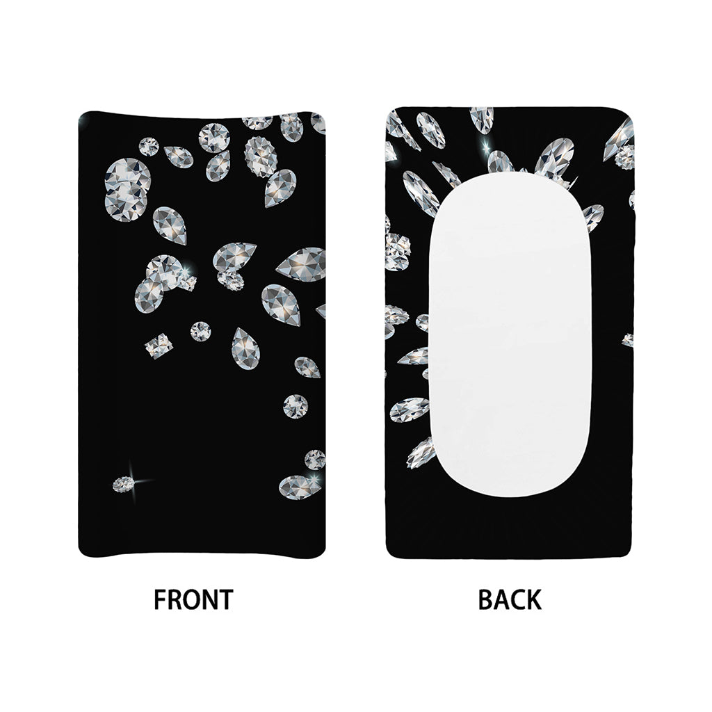 Diamond Gems Print Changing Pad Cover