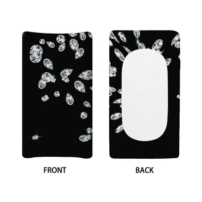 Diamond Gems Print Changing Pad Cover