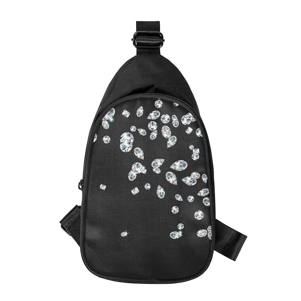 Diamond Gems Print Chest Bag