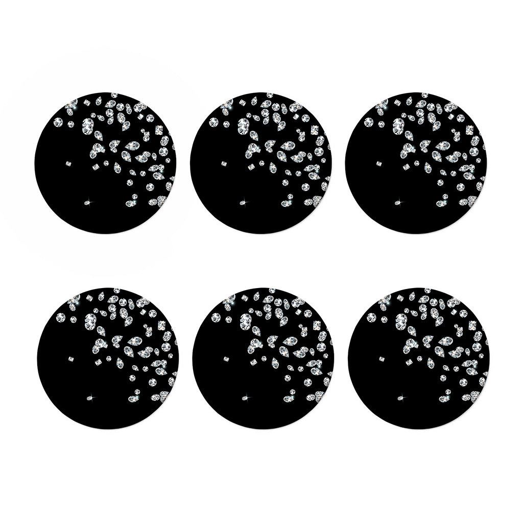 Diamond Gems Print Coaster Set