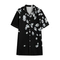 Diamond Gems Print Cotton Hawaiian Shirt