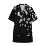 Diamond Gems Print Cotton Hawaiian Shirt