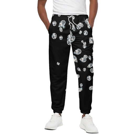 Diamond Gems Print Cotton Pants