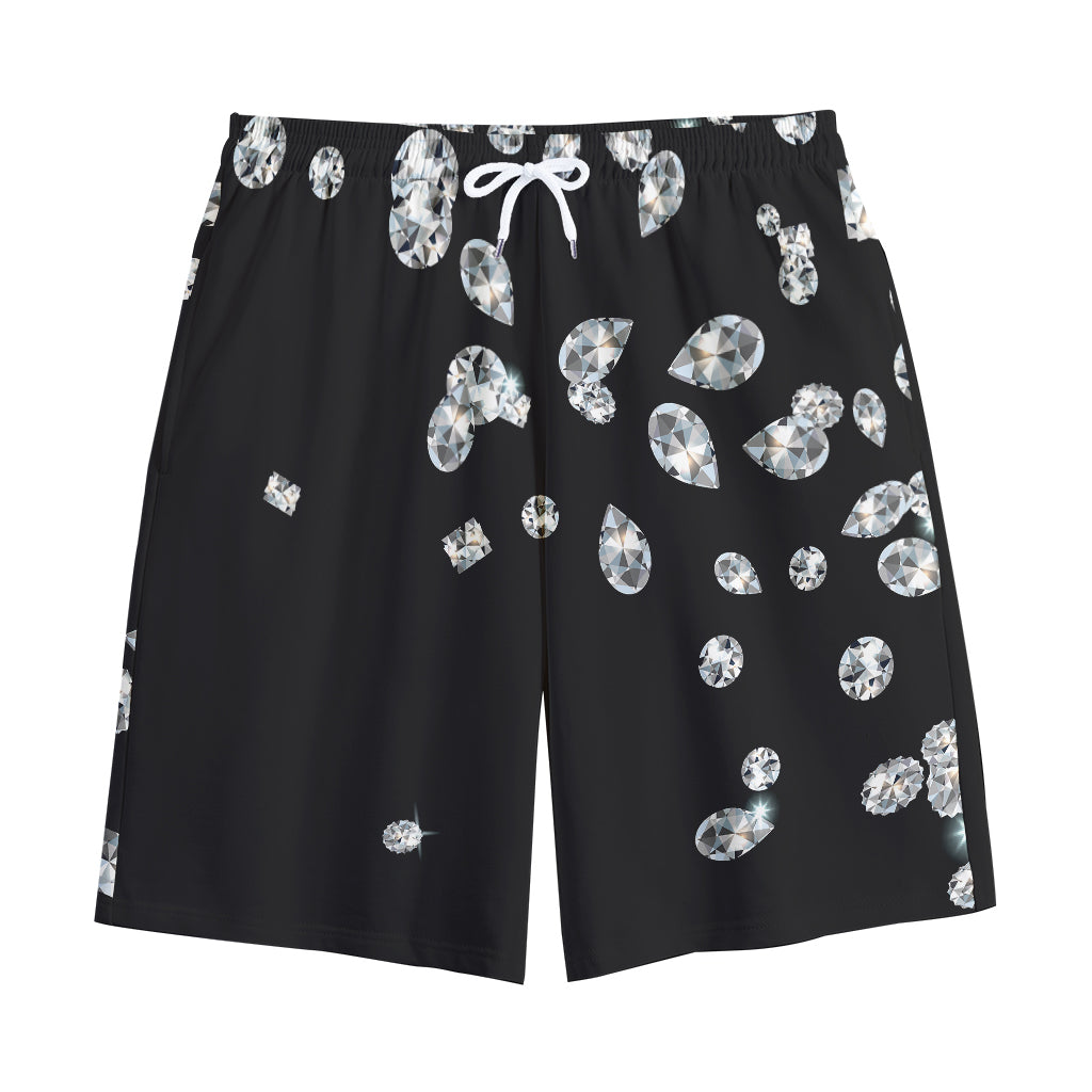 Diamond Gems Print Cotton Shorts
