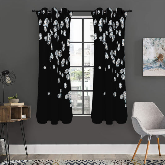 Diamond Gems Print Curtain
