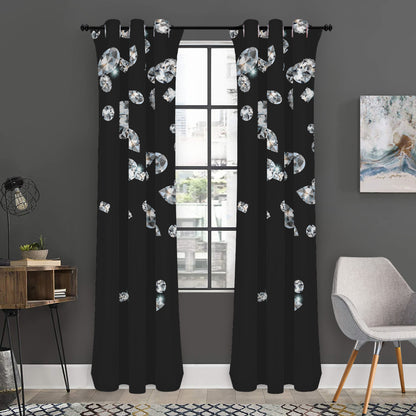 Diamond Gems Print Curtain