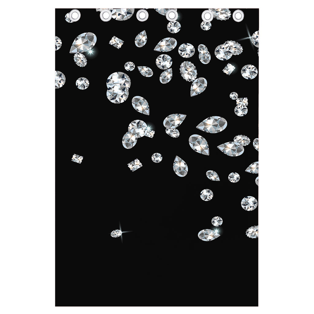 Diamond Gems Print Curtain