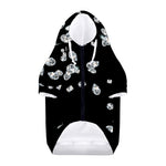 Diamond Gems Print Dog Zip Up Hoodie