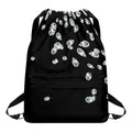 Diamond Gems Print Drawstring Backpack