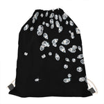 Diamond Gems Print Drawstring Bag