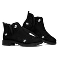 Diamond Gems Print Flat Ankle Boots