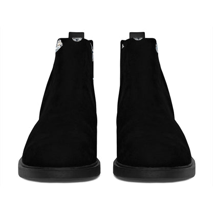 Diamond Gems Print Flat Ankle Boots