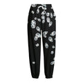 Diamond Gems Print Fleece Lined Knit Pants