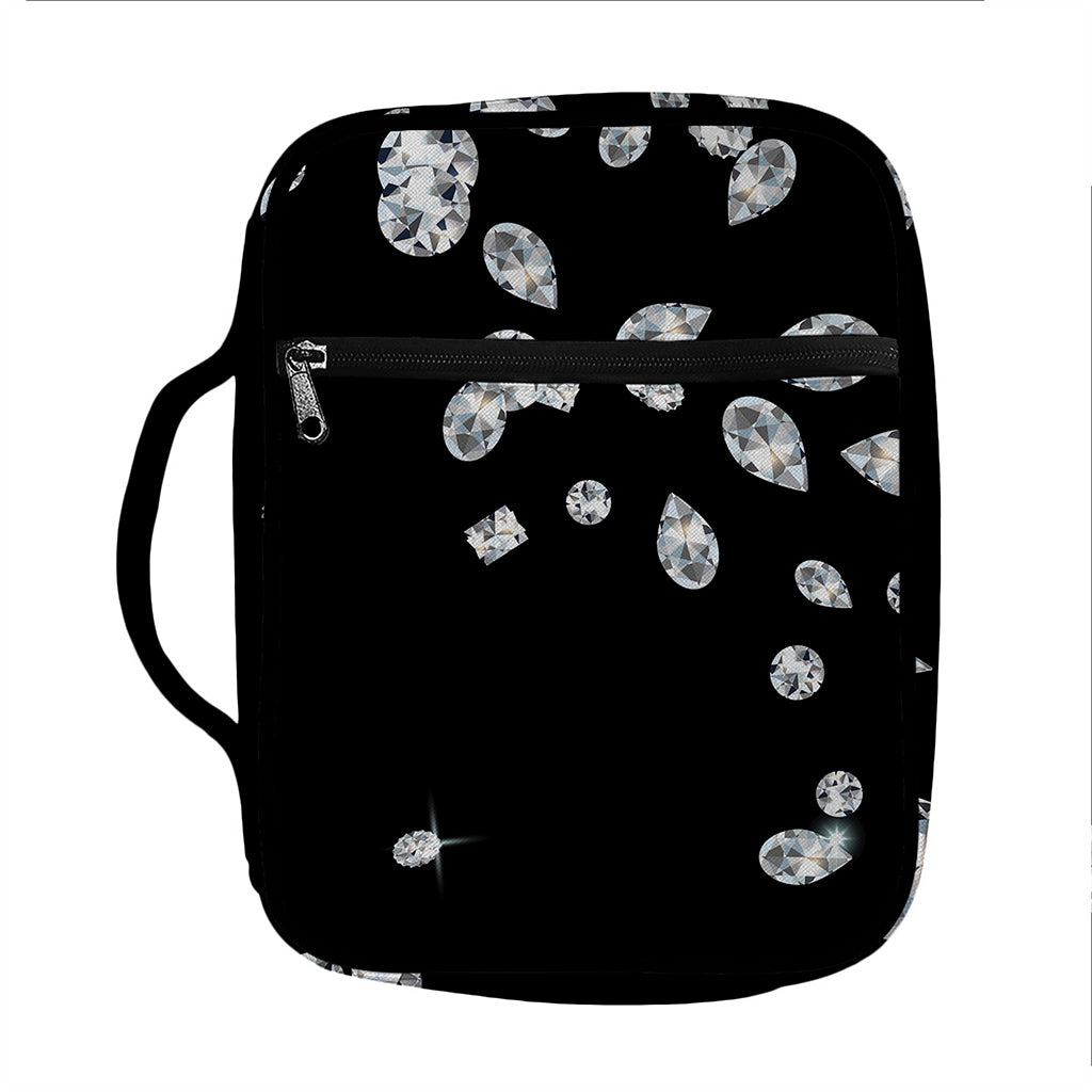 Diamond Gems Print Front Pocket Bible Bag