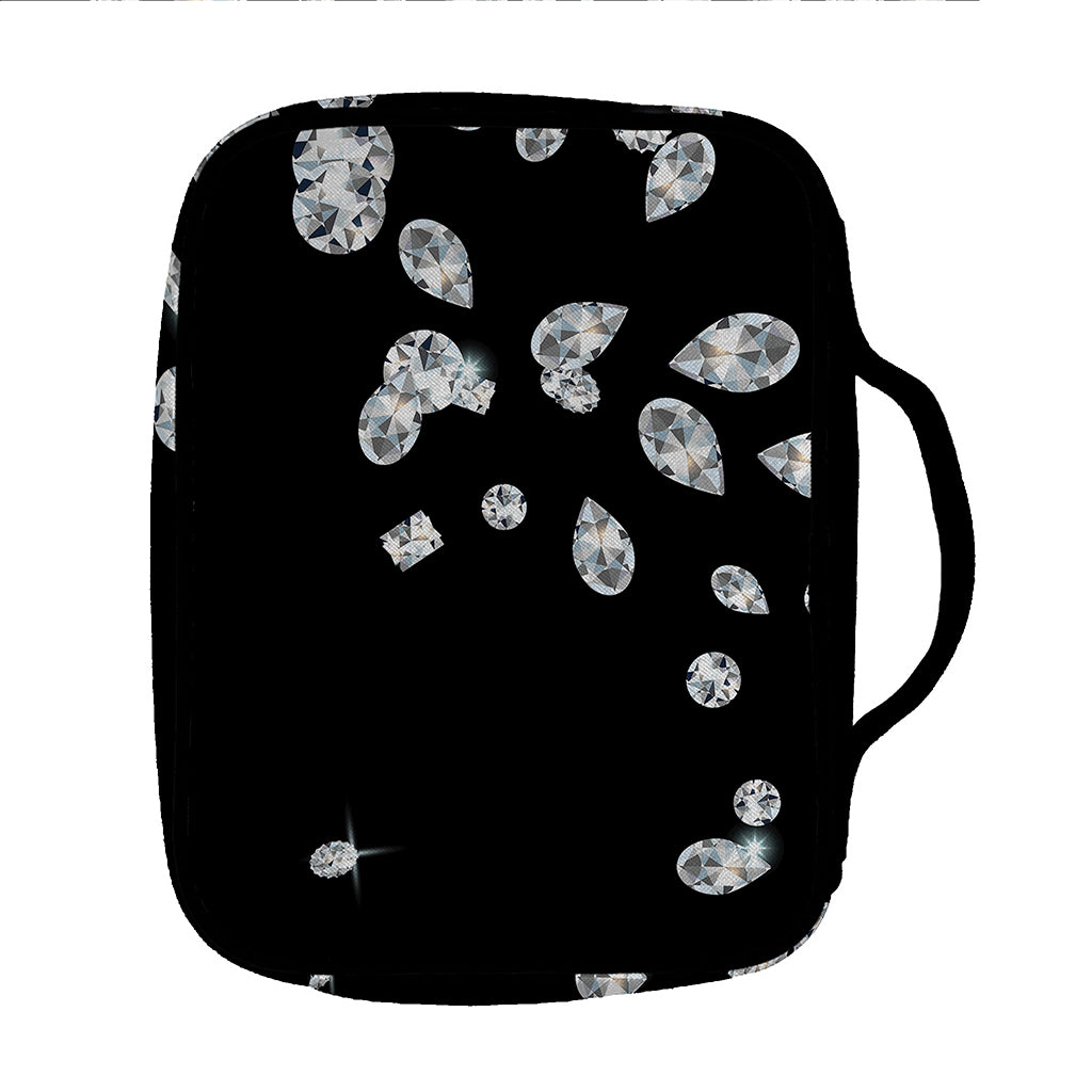Diamond Gems Print Front Pocket Bible Bag