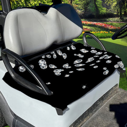 Diamond Gems Print Golf Cart Seat Cover