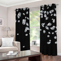 Diamond Gems Print Grommet Curtains