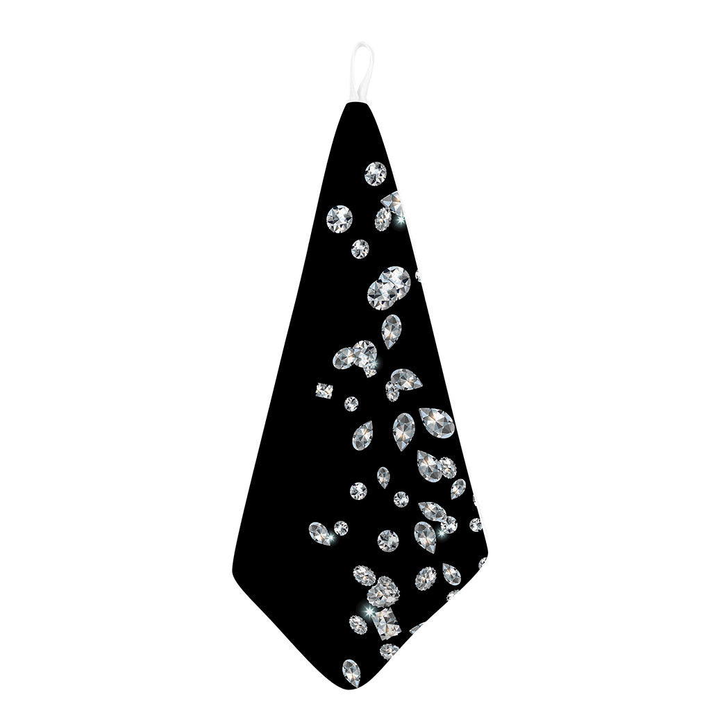 Diamond Gems Print Hand Towel