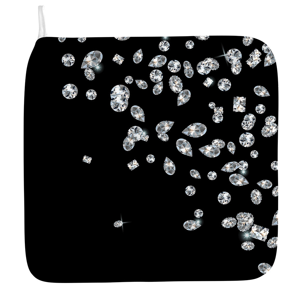 Diamond Gems Print Hand Towel