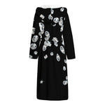 Diamond Gems Print Hooded Bathrobe
