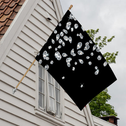 Diamond Gems Print House Flag