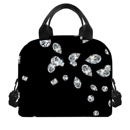 Diamond Gems Print Insulated Lunch Bag