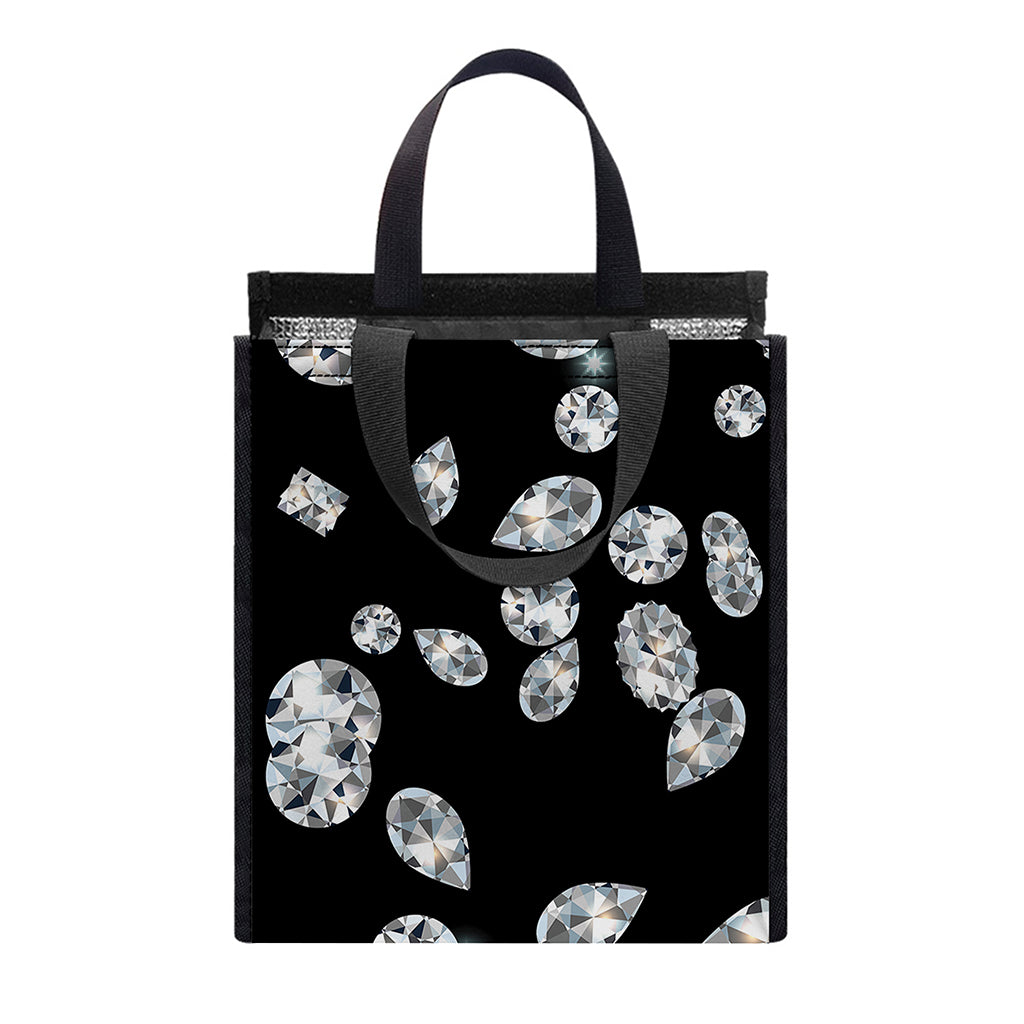 Diamond Gems Print Insulated Lunch Tote