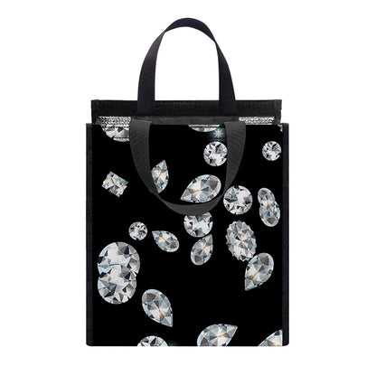 Diamond Gems Print Insulated Lunch Tote