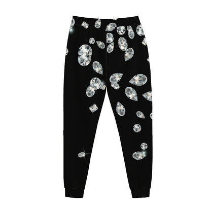 Diamond Gems Print Jogger Pants