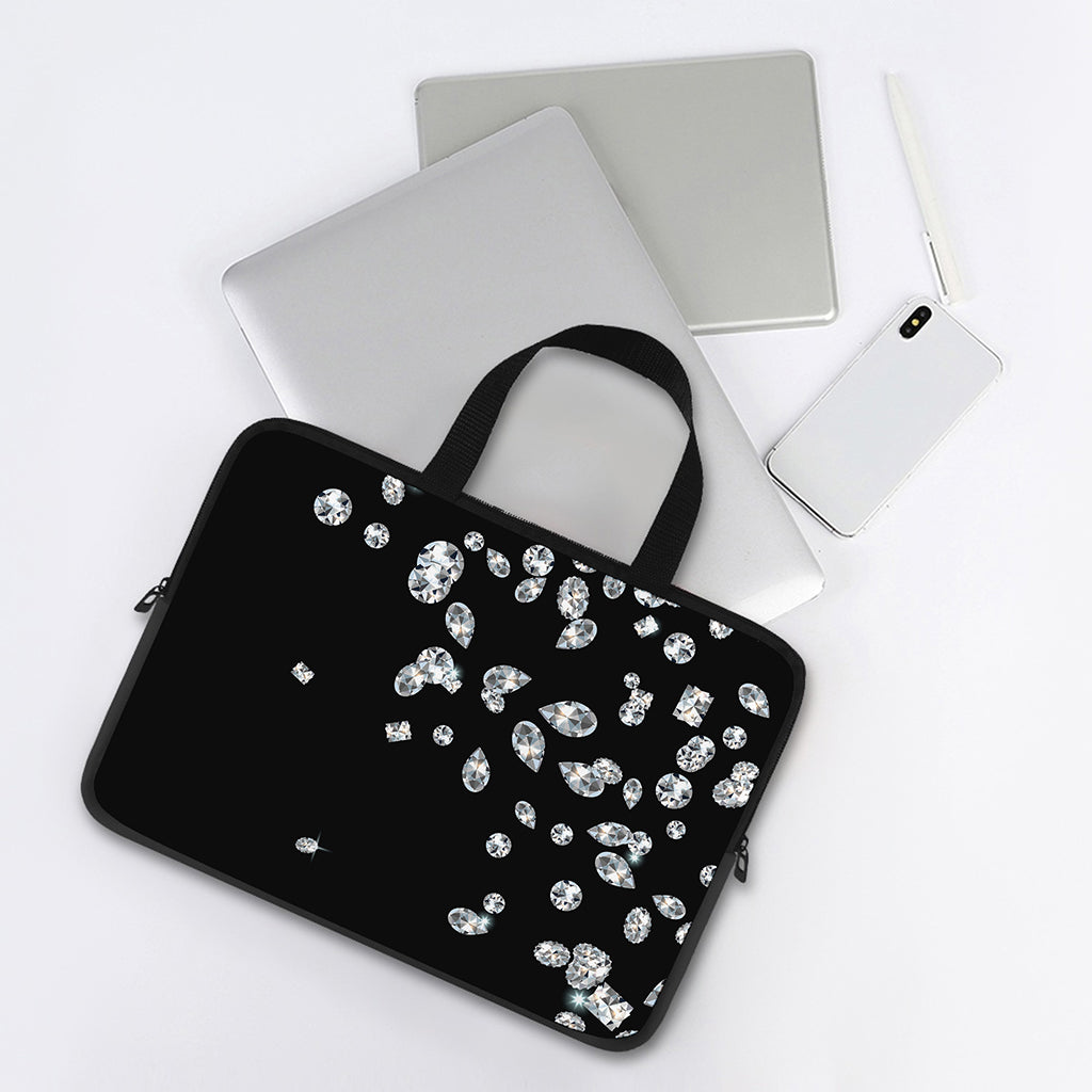 Diamond Gems Print Laptop Sleeve With Handle