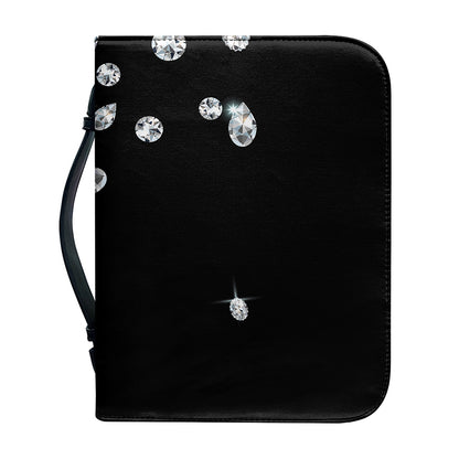 Diamond Gems Print Leather Bible Cover