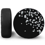 Diamond Gems Print Leather Spare Tire Cover