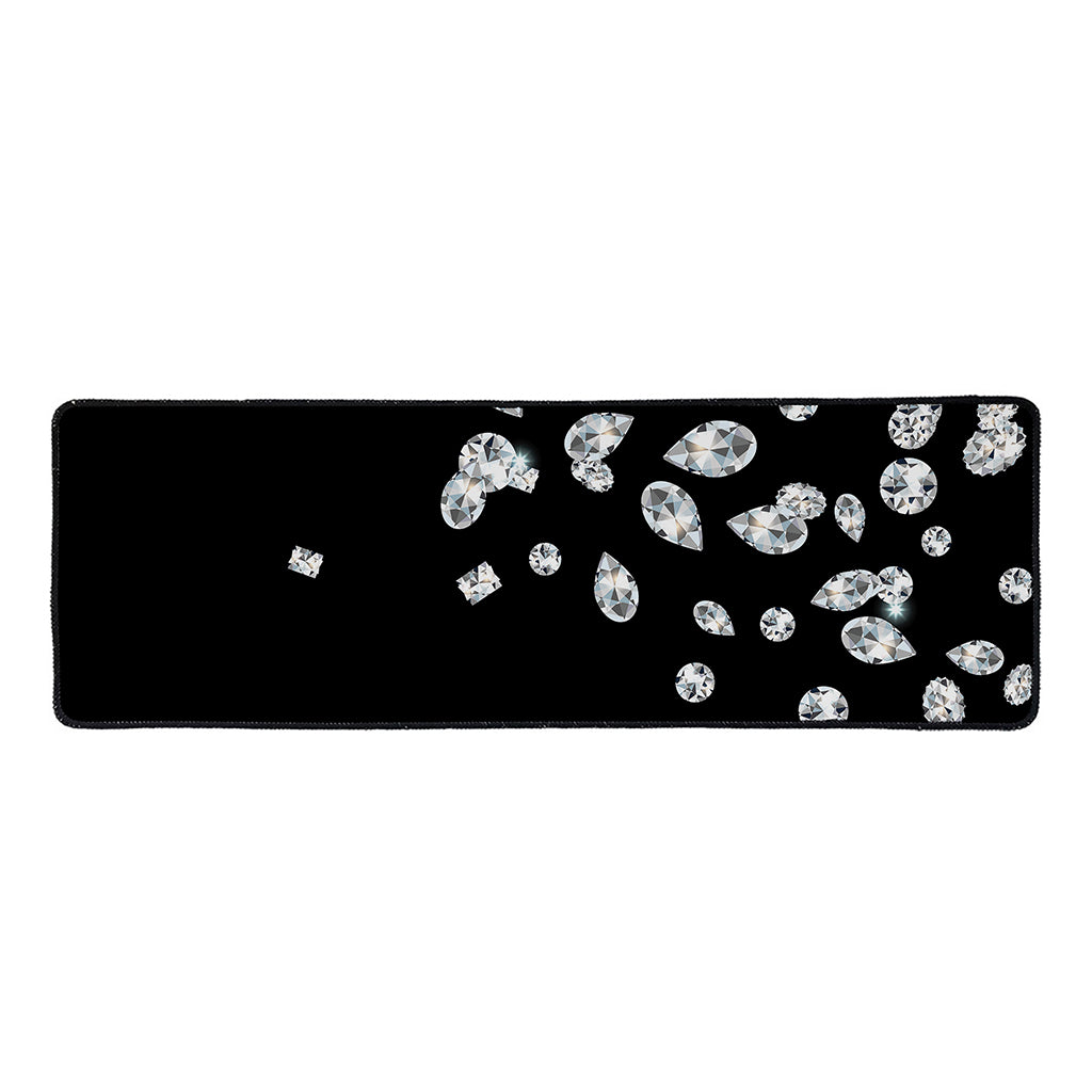 Diamond Gems Print Long Kitchen Mat