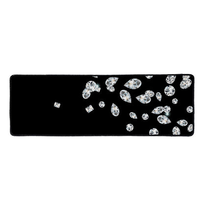 Diamond Gems Print Long Kitchen Mat