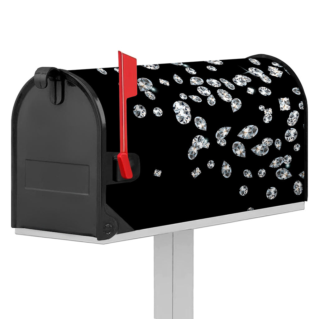 Diamond Gems Print Mailbox Cover